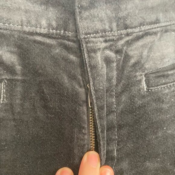 LOFT NWOT evening pants velvet w/ two row of ribbon side stripes & pockets 8/29 - Picture 6 of 11